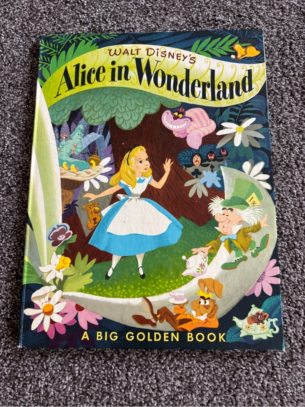Walt Disney's Alice in Wonderland Kids Book - Blue